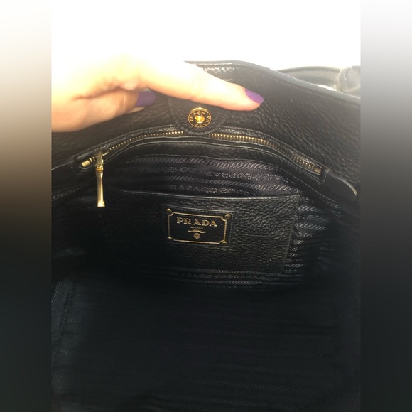 Authentic Black Prada Leather Bag - Picture 13 of 16
